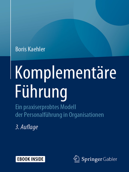 Title details for Komplementäre Führung by Boris Kaehler - Available